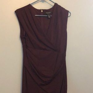 Asymmetrical Purple Sheath Dress